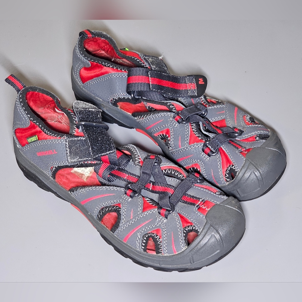 Merrell Hydro Waterproof Performance Hiking Sandals Size‎ 6 Grey/Red